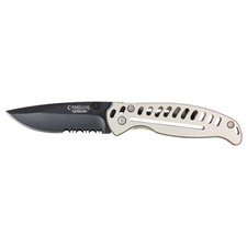 Camillus EDC3 Folding Knife 3 Part Serrated Japanese AUS-8 Steel Blade Stainless picture