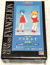 Evangelion Asuka & Rei 1/8 Scale Childhood Garage Kit by Kurushima Rare picture