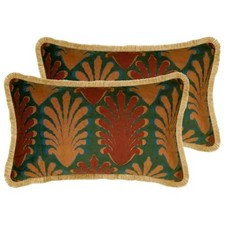 patdrea Designer Velvet Throw Pillow Cover,Set of 2,12