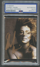 Shania Twain signed autograph auto 2.5x3.5 Queen of Me CD Insert PSA Slabbed picture