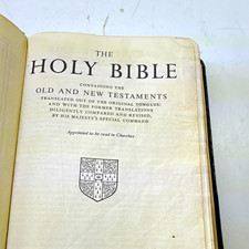 Cambridge Holy Bible Concordance Black Leather Old & New Testaments Christianity picture
