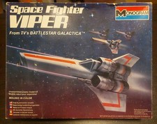Vintage 1978 1/32 Monogram Battlestar Galactica Colonial Viper Model Kit 6027  picture