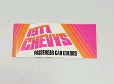 1977 Chevrolet Passenger Car Exterior Paint Color Brochure Chips Impala Caprice  picture