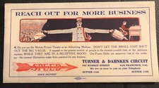 c 1915 Blotter ADVERTISE IN MOTION PICTURES Turner Dahnken Circuit Silent Film picture