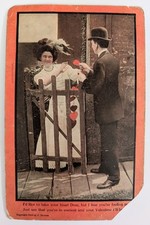 Antique c 1910 Postcard I'D LIKE TO TAKE YOUR HEART DEAR, BUT I Posted Stamped picture