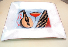 VTG Judith Daner for Robert Wuersch Co.Copper Enamel Ashtray MCM Jazz Band picture