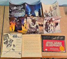 1977 VTG STAR WARS Blueprints Complete, 1980 Lobby Cards, Fan Club Certificate picture