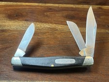 VINTAGE 1986 BUCK Model 301 Stockman 3 Blade Pocket Knife picture