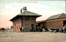 South Orleans MA R.R. Station N.Y., N.H. & H. R. R. c1910 Vintage Postcard picture