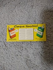 1961 Campus Favorites Calender Advert Winston And Salem 7.5 By 3.5 picture