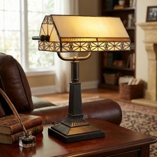 Lavish Home Tiffany Style Bankers (L) 10.5