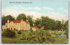 Andalusia AL Alabama, A Beautiful Residence, 1944 Postcard picture