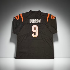 Joe Burrow Signed Jersey #9 Cincinnati Bengals w/COA (2XL) picture