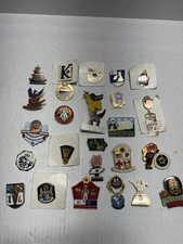 Lot Of 24 Vintage Lions Club Pins Stars And State Pins From 1970-80 picture