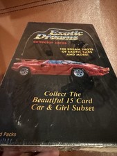 1992 EXOTIC DREAMS COLLECTOR  TRADING CARDS 36 PACKS FERRARI PORSCHE CARS SEALED picture