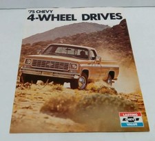 1975 CHEVROLET CHEVY 4 WHEEL DRIVE TRUCKS SHOWROOM BROCHURE GM ORIGINAL picture