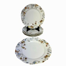 Antique 1910-1920 Haviland & Co. Limoges 'Amber Rose' Octagonal Plates-5 Pieces picture