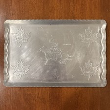Aluminum Canada Map & Maple Leaf Serving Tray picture