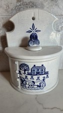 Vintage Metlox Poppytrail Homestead Provincial Salt Box with Lid picture