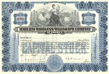 Marconi Wireless Telegraph Co. of America - circa 1910's Gorgeous Partially Is picture
