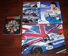 GRAND PRIX REVIEW 1994 by AUTOSPORT * with Dust Jacket & 2 DAMON HILL Posters * picture