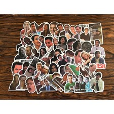 53pc Pop Culture Meme Sticker Pack The Office Parks and Rec Friends Decals picture