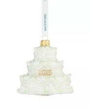 65$ Waterford 2025 Holiday Heirlooms Our First Cake Ornament picture