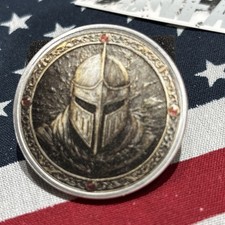 Warrior Of Faith Challenge Coin High Quality Graphic Beautiful Detail 1.5” picture