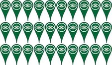 StickerTalk Eye Wash Station Map Pointer Stickers, 0.5 inches x 1 inches picture