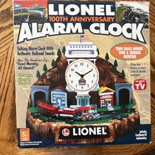 Lionel 100th Anniversary Alarm Clock. Complete Talking Alarm Clock. picture