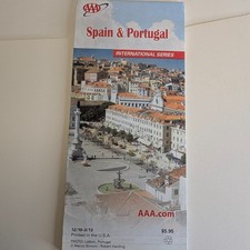 AAA Spain & Portugal Travel Road Map 2013 International Series Lisbon Tourist picture