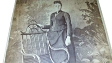 SUMNER, IOWA IA Cabinet photograph Photo Photographer S. E. DUNHAM LADY DRESS picture
