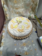 Ceramic Lemon Meringue Pie Baking Dish with Lid picture