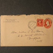 1912 Coudersport PA W. F. Du Bois Handwritten Letters & Postal Cards Lot picture