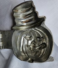 Antique Eppelsheimer Jack-O-Lantern #1206 Pewter Ice Cream Chocolate Mold E &CO picture