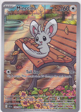 Pokémon TCG Minccino 152/086 Sv: Black Bolt Illustration Rare Holo EN 2025 NM picture