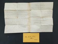 c1840 antique GEORGE TILDEN keene nh DANCE MOVES handwritten COTILLION picture