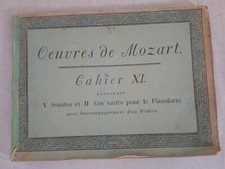 1820 WORKS OF WOLFGANG AMADEUS MOZART picture