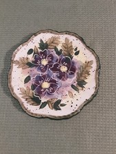 Enesco Julie Ueland 1999 Saucer/Candle Pottery Plate~NWOT~EUC~6.25
