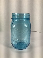 Ball®️100 Year Turquoise Blue Embossed 1913-1915 Perfect Mason Glass Jar~300mls picture