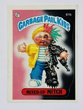 1985 Topps Garbage Pail Kids -Series 2 *Matte #81b MIXED-UP MITCH (VG) See PICS picture