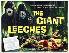 Historic Attack of The Giant Leeches 1959 Movie Advertising Postcard picture