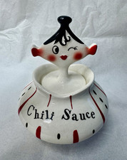 Holt Howard Vintage 1959 Chili Sauce Pixieware Canister Jar W Lid picture