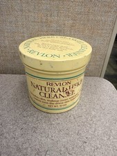 Vintage Revlon Natural Wonder Cleanser Plastic Jar Prop Display 10oz Patina picture