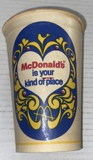 Vintage 1960s McDonald's Paper Cup Your Kind Of Place Sweetheart Baltimore MD picture