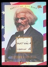 Frederick Douglass #71 * Red White and Blue * Written Relic /45 - 2023 Pieces picture