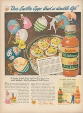 1944 Sniders Chili Sauce Easter Eggs Lead Double Life Recipe Vtg Print Ad L32 picture