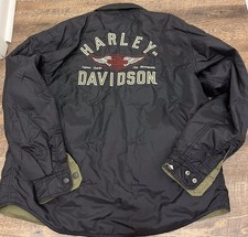 Vintage 2005 Harley Davidson Reversible Down Jacket Men’s M 97497-05VM picture
