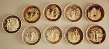 Alabaster Romantic Poets Complete Collection of 9 Plates, by Incolay Studio picture