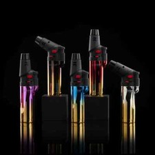 π2 x MAVEN ALPHA CHROME β¨ JET FLAME TORCH LIGHTER π REFILLABLE & ADJUSTABLE π₯ picture